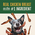 100% 12 oz. Waggin' Train Smoked Chicken Jerky Tenders for Dogs with Turmeric and Human Grade Bone Broth, Grain
