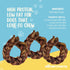 hotspot pets Braided Bully Stick Rings for Dogs - Premium All Natural Long Twisted Beef Pizzle Chew Treats