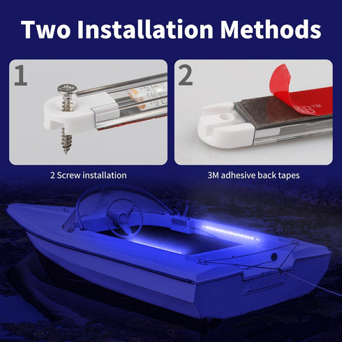 Yacht,4 RVZONE LED Boat Interior Lights, Boat Led Strip Lights Marine Waterproof Marine Lighting Strip Night Fishing
