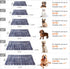 Mora Pets Cat Bed Dog Crate Pad, Ultra Soft Pet Bed with Cute Star Print, Washable Reversible Fleece, 14 x 17.5 inch