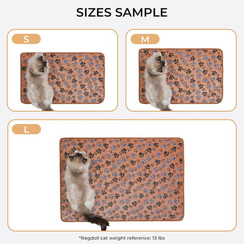1 Pack 3 Blankets, Super Soft Fluffy Premium Fleece Pet Blanket, Medium (30x20 inch, Brown/Pink/White)