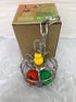 Impossiball Stainless Steel Bird Toy - Large Bird Toys for Macaw Enrichment and Parrot Foraging | Durable Treat