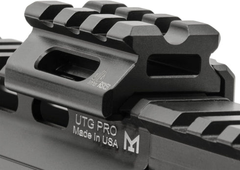 UTG Leapers MT-RSX5S Inc Super Slim Picatinny Riser Mount, 1/2" Height, 3 Slots, Black