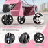 Magshion 3-Wheel 33lbs), Pet Stroller, Foldable Travel Jogger for Small & Medium Dogs & Cats (Up to Lightweight Carrier