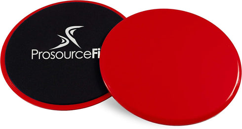 ProsourceFit Core Sliding Exercise Discs, Dual-Sided Sliders, Set of 2 for Home or Gym