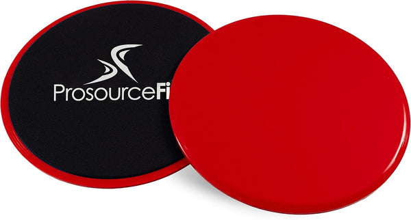 ProsourceFit Core Sliding Exercise Discs, Dual-Sided Sliders, Set of 2 for Home or Gym