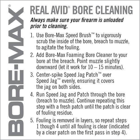 Real Avid Bore-Max Bore Brush, Bronze Gun Brush for Fast Gun Cleaning, Nickel Plated Barrel Brush