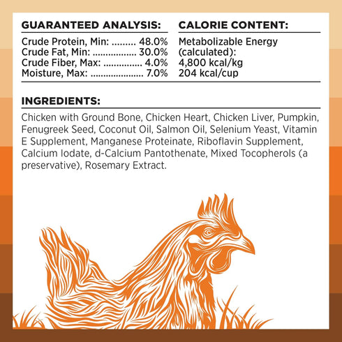 BIXBI Rawbble Freeze Dried Dog Food: Chicken Recipe, 4.5 oz - 98% Meat and Organs, No Fillers