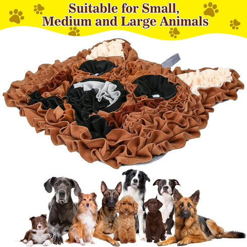 FVUUKOSIIT Snuffle Mat for Dogs, Interactive Dog Toys, Puppy Slow Feeder Mat, Mental Stimulation, Foraging Skills
