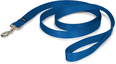 PetSafe Nylon Dog Leash, Royal Blue 1 in. x 6 ft. - Strong, Durable, Traditional Style with Easy to Use Bolt Snap