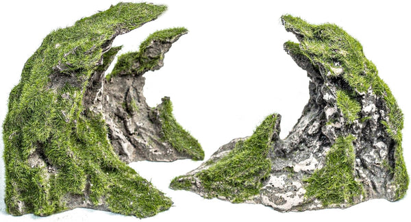Novelsite Fish Tank Accessories, Premium Aquarium Decorations, Rock Ornaments for Aquatic Beauty, 8.5" W x 4.5" H