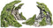 Novelsite Fish Tank Accessories, Premium Aquarium Decorations, Rock Ornaments for Aquatic Beauty, 8.5" W x 4.5" H