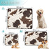 Haskirky 2 Pack Cow Print Washable Pee Pads for Dogs, Non-Slip Reusable Dog Pads Waterproof Whelping Training Pet Mat