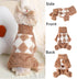 Spring Dog Pajamas, Lightweight Fleece Sweaters for Small Dogs, Chihuahua Onesie Clothing, XS, Beige