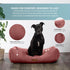 Modern Threads Luxury Dog Bed - Comfortable Tufted Velvet Cushion for Small to Large Dogs, Machine Washable, Durable &