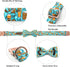 Lionheart glory Dog Collar with Bow, Adjustable Soft Blue Collar for Small Dogs, Party Collar for Boys or Girls