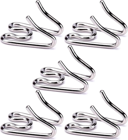 (5 Pack) Stainless Steel Prong Collar Links for H. Sprenger 4.0mm Collar Extra Links, Silver