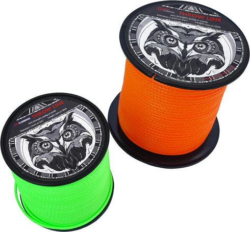 GM CLIMBING Throw Line 2.2mm 180Ft Roll Orange UHMWPE Cord, 1000LBS High Strength for Tree Climbing
