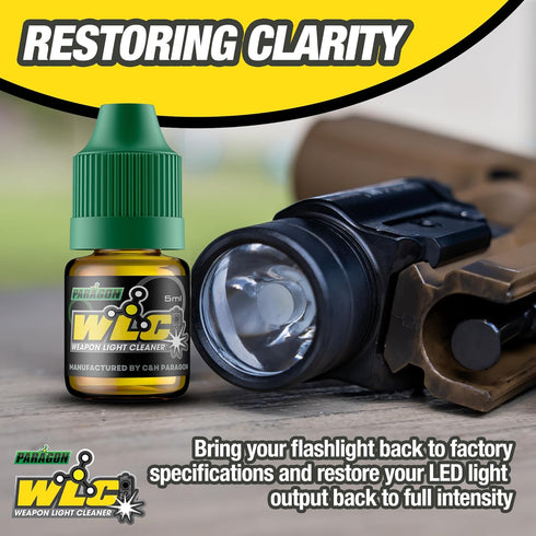 C+H Paragon WLC Tactical Flashlight Cleaner Wipes - Restore Your Weapon Light Performance