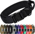 Joytale Tactical Dog Collar with Handle, Heavy Duty Military, Adjustable, for Medium Dogs, Black, M