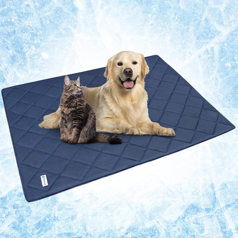 PetAmi Premium Cooling Dog Blanket, Lightweight Fluffy Pet Throw Bed Cover for Dogs, Reversible Fuzzy Cozy 40x60
