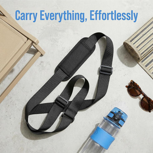 KuuDack Backpack Backpacking Beach Chair Straps Heavy Duty Adjustable Shoulder Carry Strap for Folding Chairs, Camping
