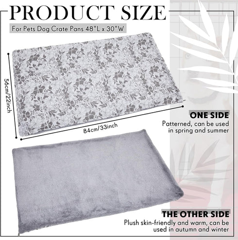 Dog Crate Pan Cover Dog Bed Cover Washable Dog Crate Liner for Pets Dog Crate Tray, Pan Cover Only, Fit for (30 x 19 Inch)