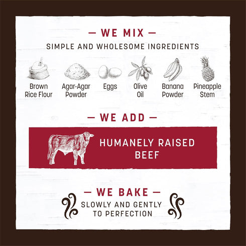 Earth Animal No Hide Large Beef Flavored Dog Chews, Long Lasting Chew Sticks for Large Dogs, Rawhide Free.