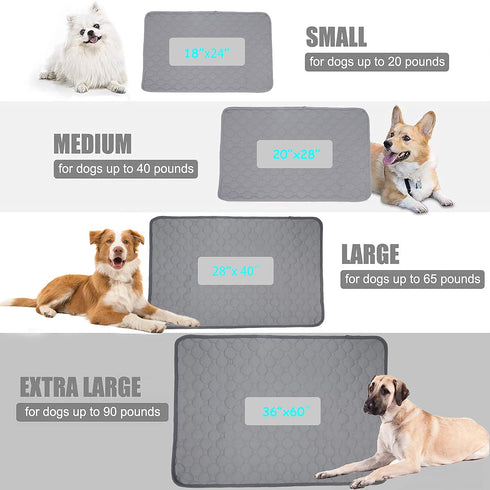 18'x 24', Washable Dog Pee Pad - Waterproof Non-Slip Potty Training Pad for Dogs and Cats, Fast Drying, Leak-Proof