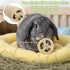 Qianyu 4 Chinchilla PCS Rabbit Chew Toys Natural Loofah Bunny Toys Pet Enrichment Accessories Bunny Teeth Grinding Toy