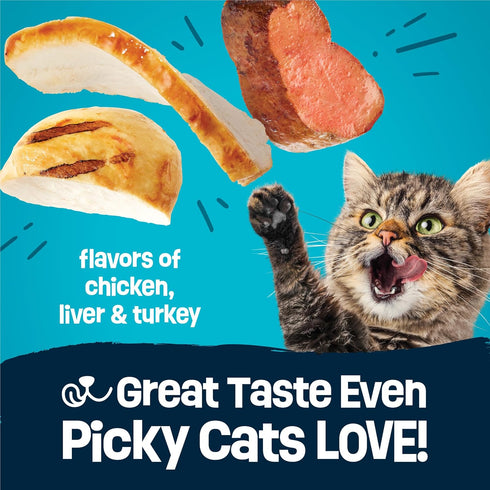 PartyPackdwithFlavors 15 lb. Purina Friskies ofChicken,Liver and Turkey CrunchyDryCat Food - Bag
