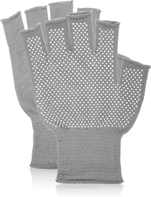 Xthrotsenk 1 Pairs Fingerless Gloves Non Slip Workout Glove Half Work Gloves for