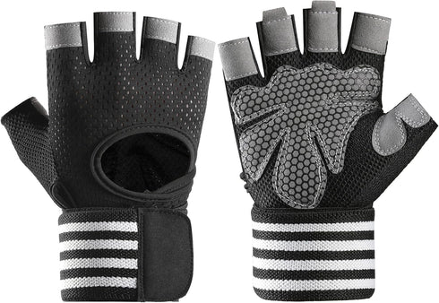 SUJAYU Workout Gloves for Men Workout Gloves Women, Wristband Weight Lifting Glove Breathable,