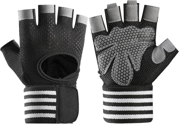 SUJAYU Workout Gloves for Men Workout Gloves Women, Wristband Weight Lifting Glove Breathable,