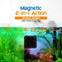 2 1 FL!PPER Flipper Pico in Magnetic Algae Scrubber Scraper Aquarium Fish Tank Cleaner - Black