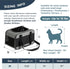 17.5x11x11 Lesure Cat Dog Carrier Airline Approved - Dog Carrier for Small Dogs Collapsible Soft Side TSA Approved