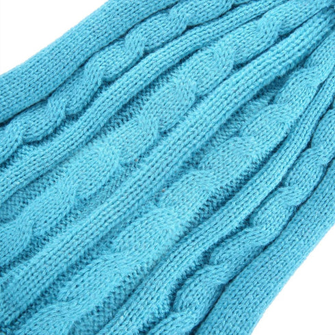 CHBORCHICEN Small Dog Sweaters, Knitted Pet Cat Warm Sweatshirt for Winter (Medium, Sky Blue)