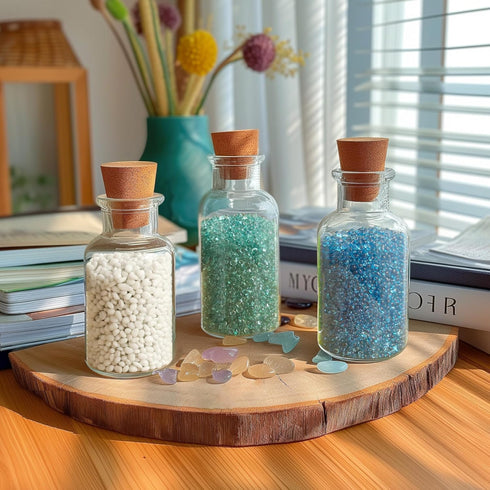 T4U Fish Tank Gravel 2 LB, Tumbled Small Rocks for Aquarium, Decorative Pebbles for Terrarium Crafts