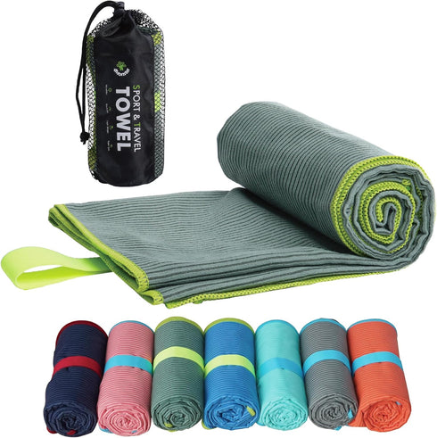 4Monster Microfiber Camping Towel - Quick Dry, Super Absorbent, Lightweight Travel Towel