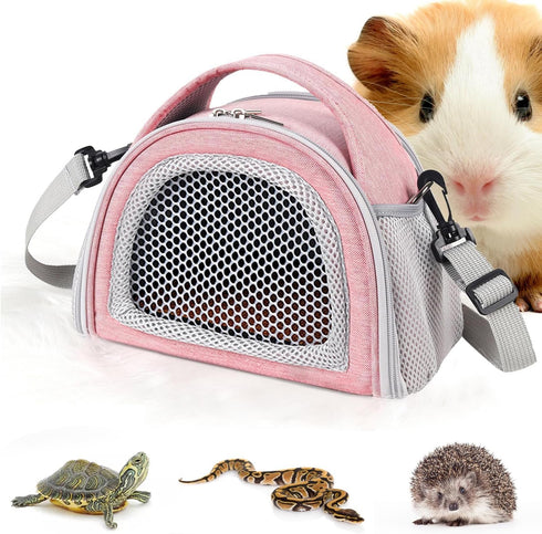 YUDODO Hamster Carrier Guinea Pig Carrier Bag Small Animal Sugar Glider Pouch