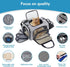 4 Sides Expandable Cat Travel Bag, Airline Approved Collapsible Soft-Sided Carrier for Kittens & Small Animals