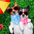Shyyween 100 Pieces Paw Print Dog Bandanas Bulk Paw Bandanas for Dogs Winter Soft Bibs Adjustable Triangle Doggie