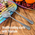 Set, (Matte-1 2pcs) TiTo Titanium Cutlery Lightweight Titanium Fork and Spoon Portable Reusable Flatware for Home