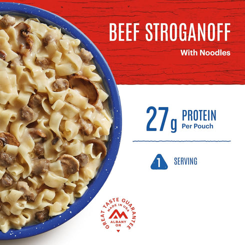 1 Mountain House Beef Stroganoff Pro-Pak | High Protein | Freeze-Dried Camping Meal | No Artificial Flavors, Colors