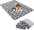 Dog Crate Pee Pads, Washable Non-Slip Puppy Pads for Small Dogs, Water Absorb Training Pads, 32" x 40", Gray