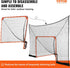 VEVOR Portable Lacrosse Goal with Carry Bag, Hockey Net Backstop for Youth and Adults