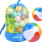 Afomida Mesh Beach Bag Tote Sand Away beach Backpack Large Swim and Pool