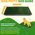 4-Layer 35.4"x23.6") FURWAY Dog Grass Pad with Tray Artificial Grass Puppy Pee Pad for Dogs, Reusable Training Potty