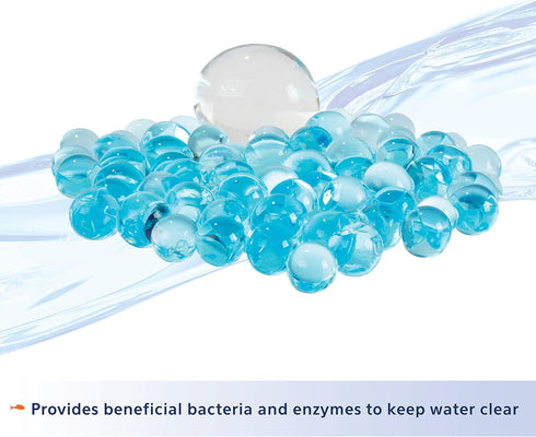 Aqueon Pure Betta Beads, Blue Color