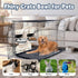 Fhiny 2Pack Dog Crate Water Bowl - Stainless Steel No Spill Bowls for Kennel, Hanging Food & Water Feeder (M)